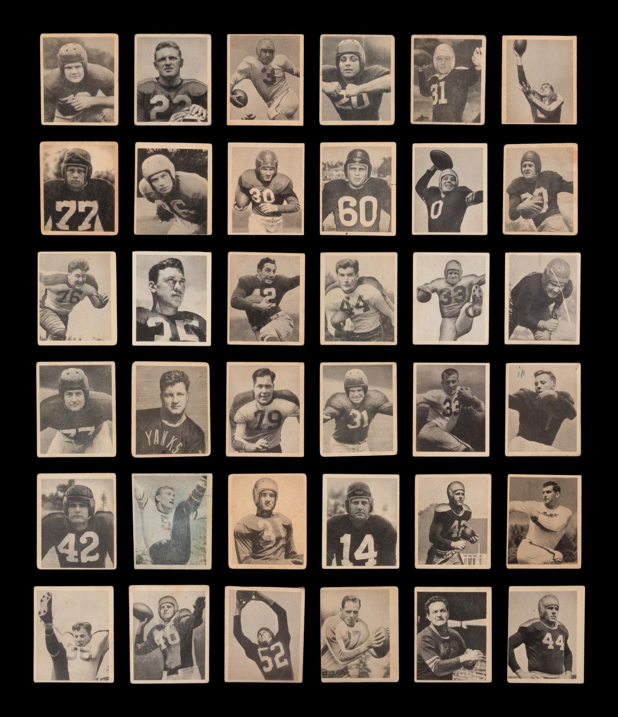A Near Set of 1948 Bowman Football Cards (106/108)