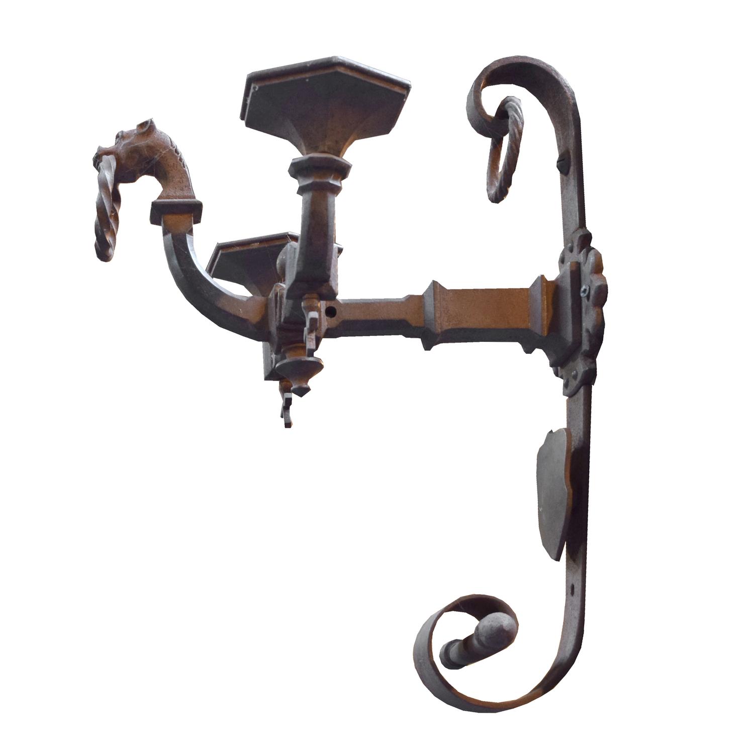 An Iron Sconce 13.5" W x 13" D x 17" H — Argentina, early 20th Century