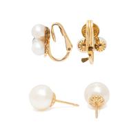 COLLECTION OF CULTURED PEARL AND YELLOW GOLD JEWELRY