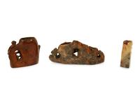 Three Chinese Hardstone Articles