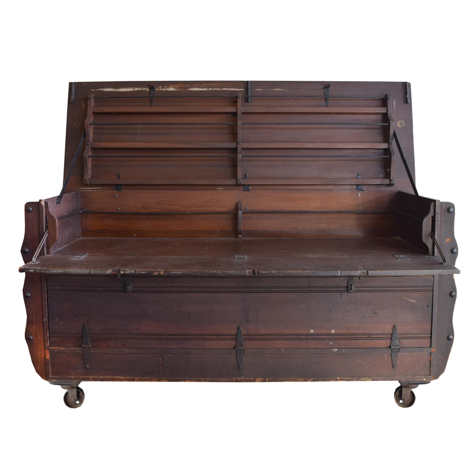 A New York Street News Stand, the American News Company 78" W x 24" D x 64" H — United States, Circa 1900