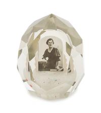 A Bohemian Photo Sulphide Paperweight Height 4 1/2 inches — 20TH CENTURY