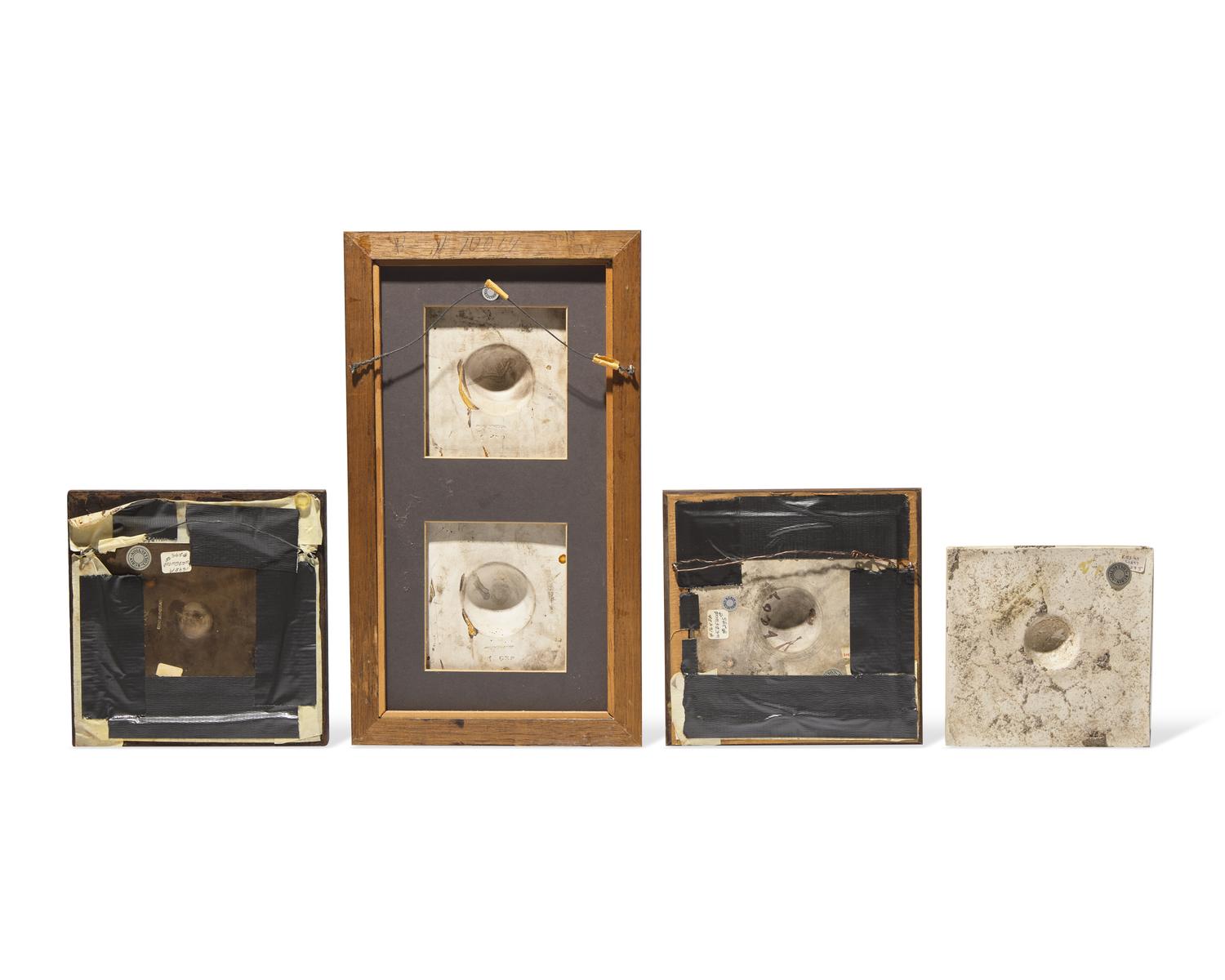 Four Wedgwood Majolica Tiles