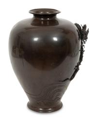 Two Japanese Bronze Vases