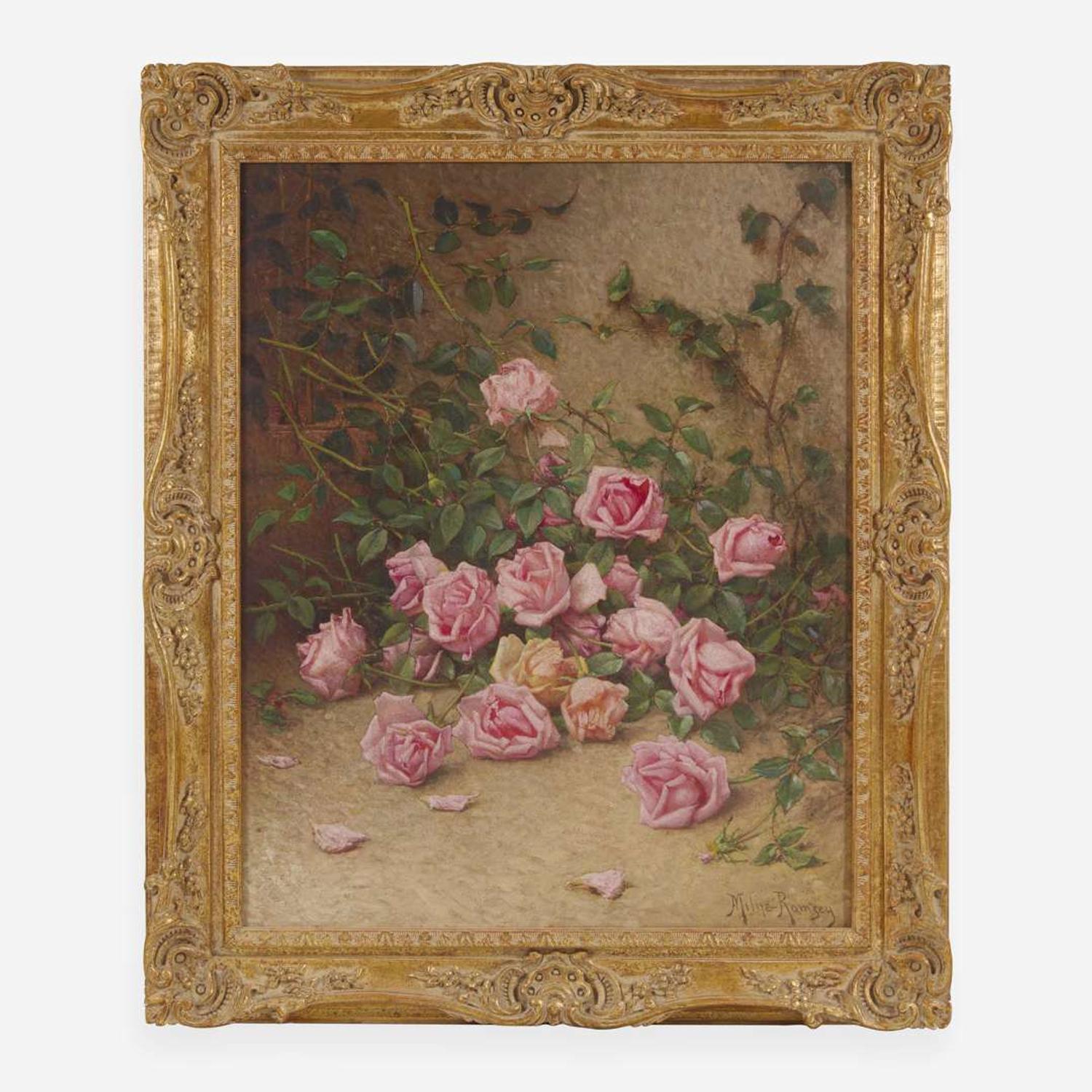 Milne Ramsey (American, 1847-1915) In a Corner of the Rose Garden