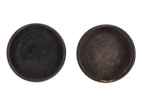 [POLITICS]. George Washington papier-mâché snuff box. English, ca 1800 to 1820.