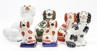 A Collection of Six Staffordshire Figures Height of tallest 12 inches. — 19TH/20TH CENTURY