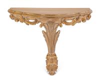 An Italian Gilt Decorated Console Table