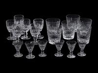 A Waterford Cut Glass Stemware Service