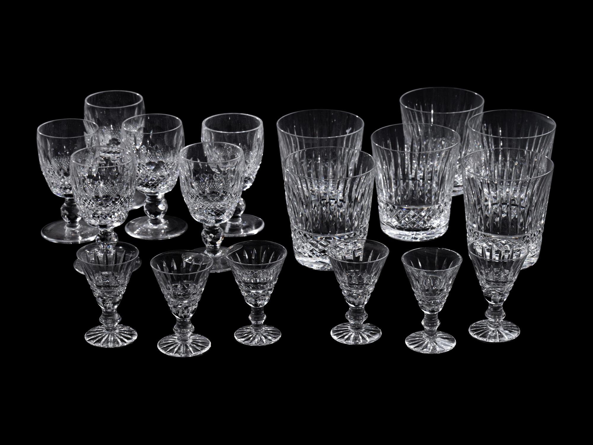 A Waterford Cut Glass Stemware Service
