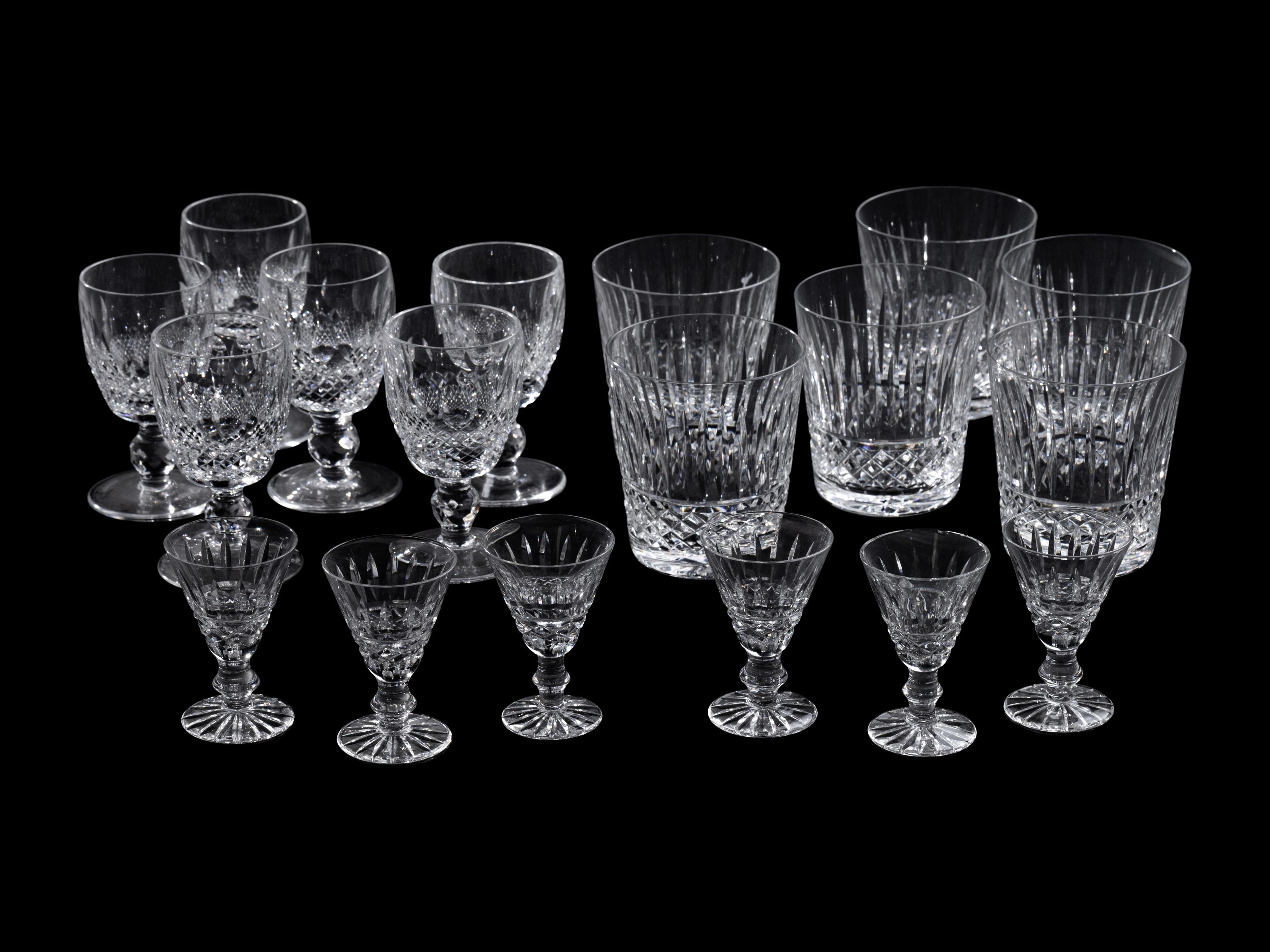 A Waterford Cut Glass Stemware Service