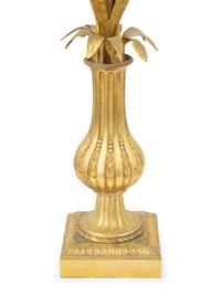 A Pair of French Gilt Bronze Two-Light Candelabra
