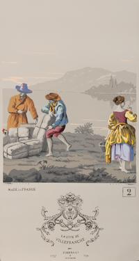 A Complete Set of Fourteen Zuber et Cie. La Cote de Villefranche Wallpaper Panels