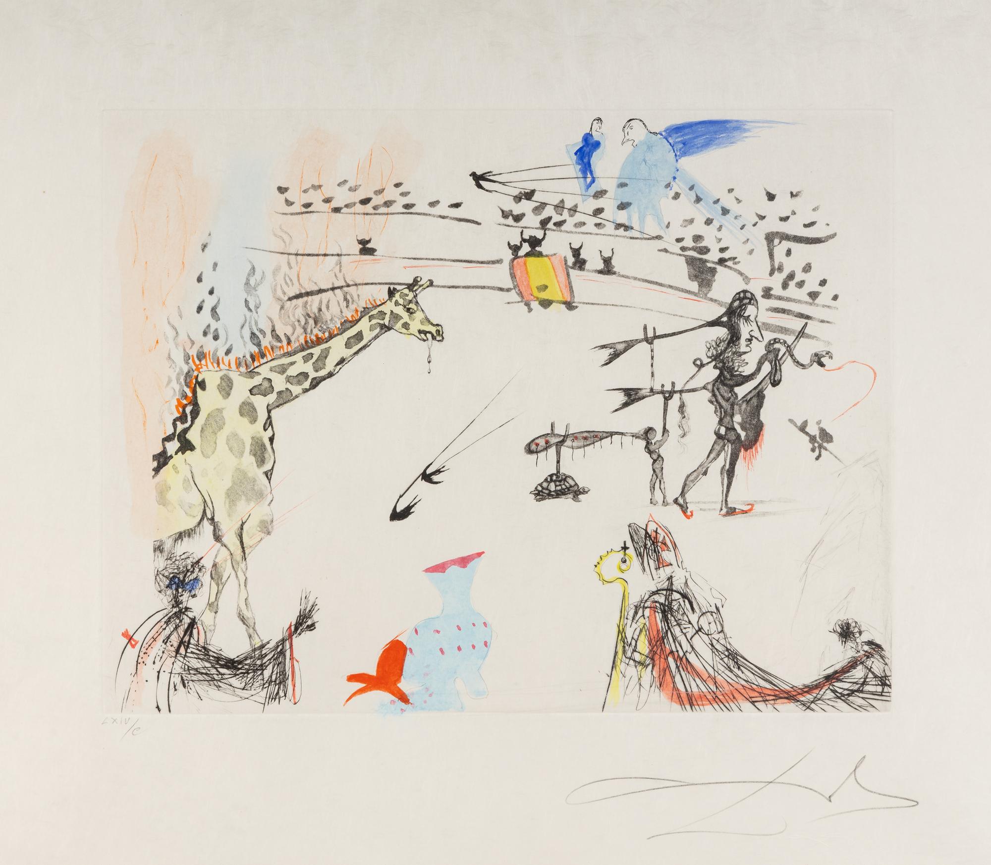La girafe en feu (from Tauromachie Surrealiste ), 1966-1967
