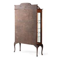 An Aesthetic Movement Inlaid Mahogany Vitrine Cabinet
