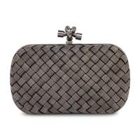 Bottega Veneta, Knot Clutch in Metal Mesh Intrecciato