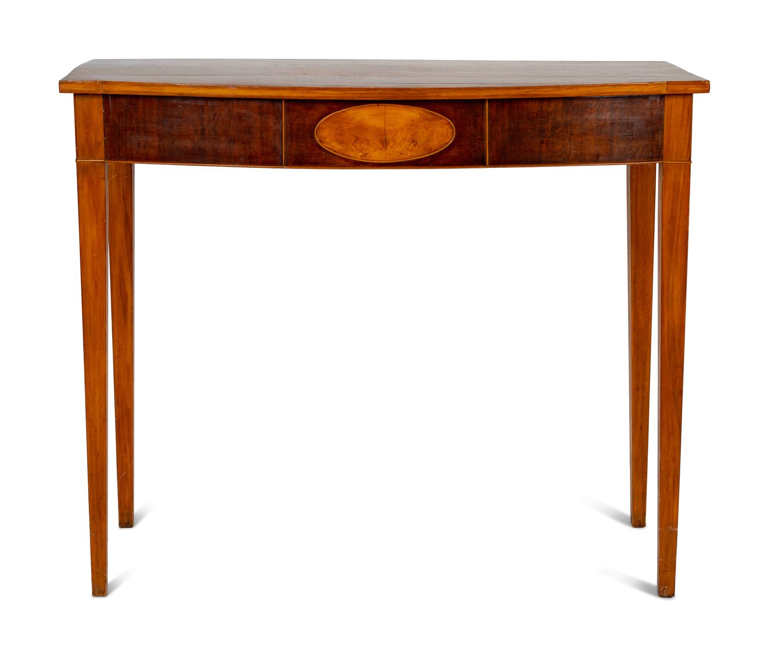 A George III Style Mahogany Console Table