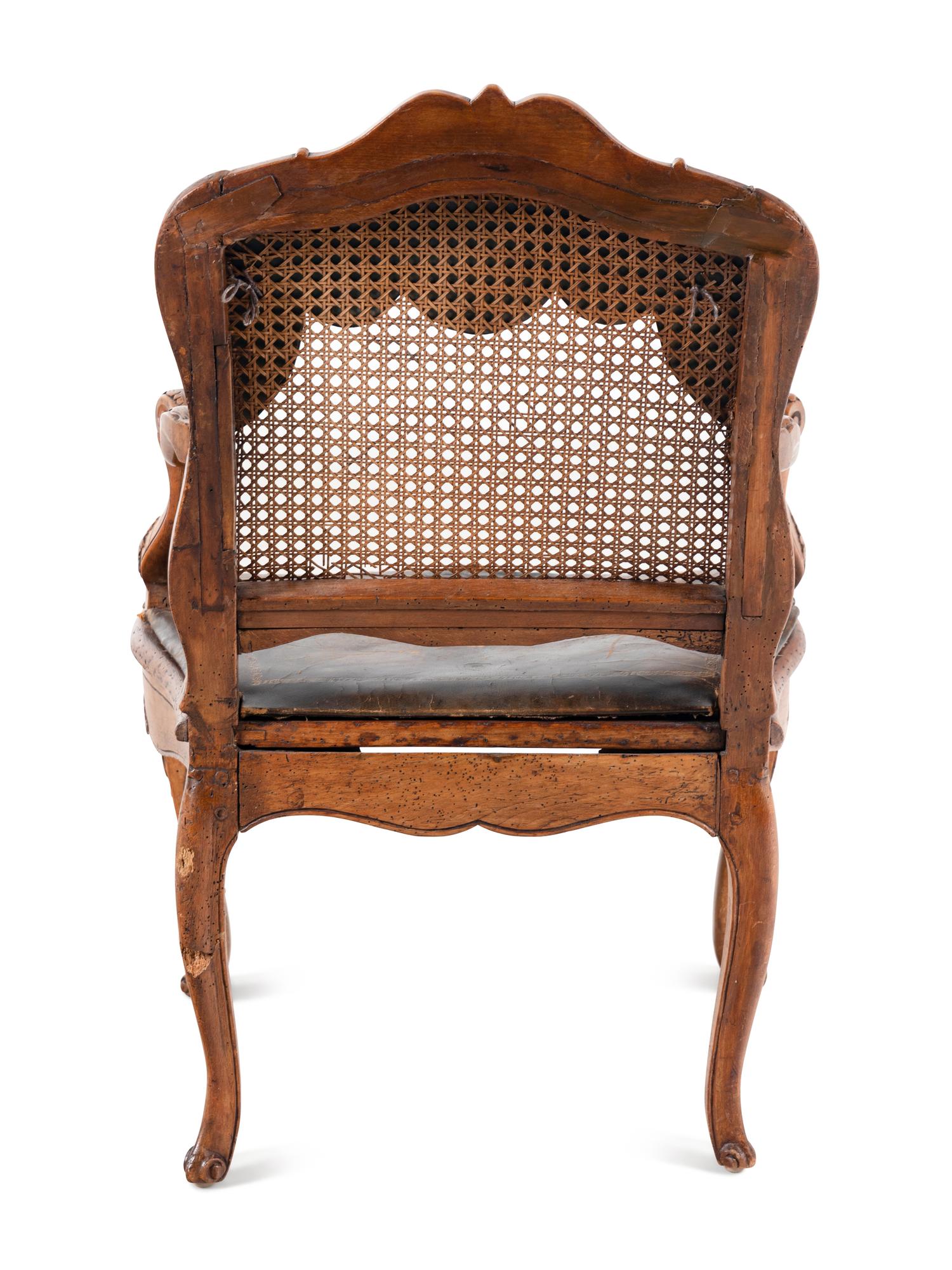 A Régence Walnut Fauteuil