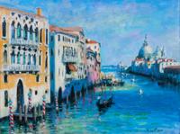 Nino Pippa, (Italian, b. 1950), Venice, The Grand Canal, Light and Shade