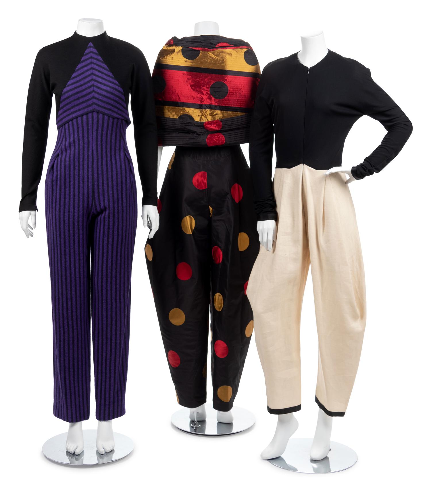 Three Geoffrey Beene Jumpsuits, 1992-93