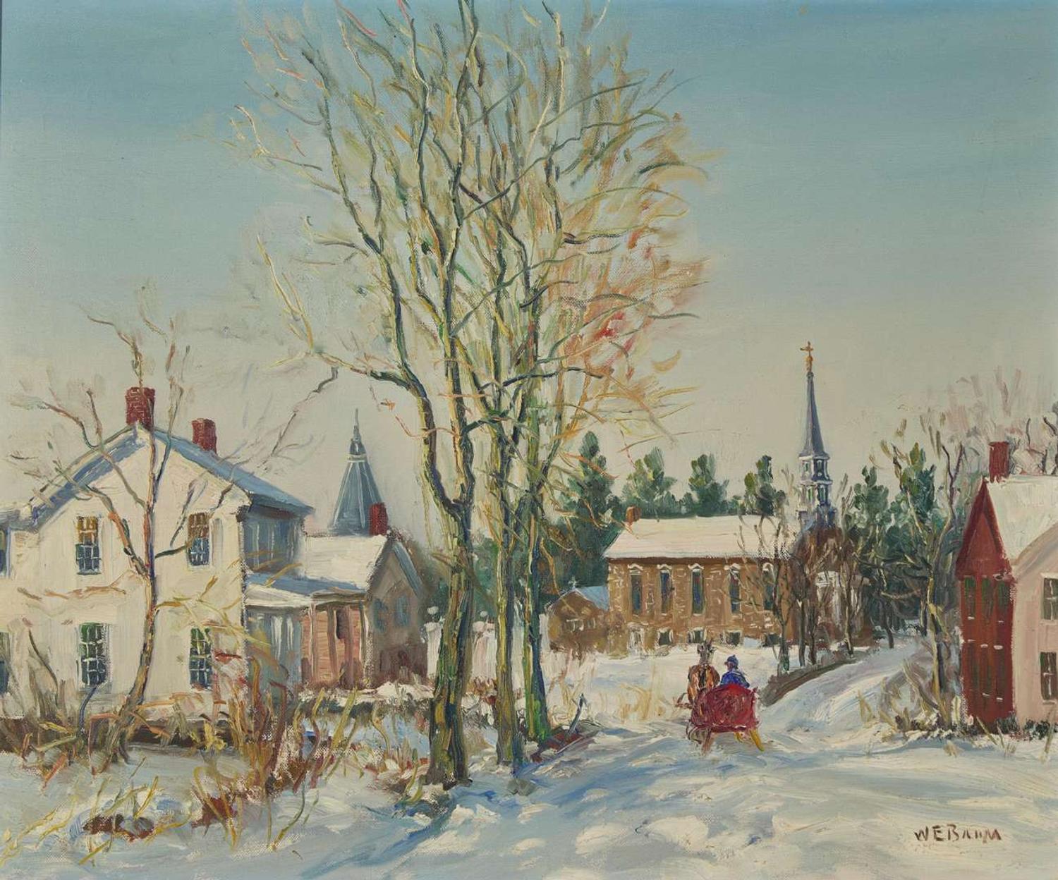 Walter Emerson Baum (American, 1884-1956) - Village Church