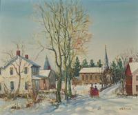 Walter Emerson Baum (American, 1884-1956) - Village Church