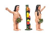 Untitled (Adam and Eve with Leaves, Serpent and Apple)
