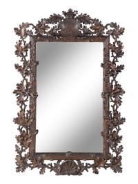 A Black Forest Carved Mirror