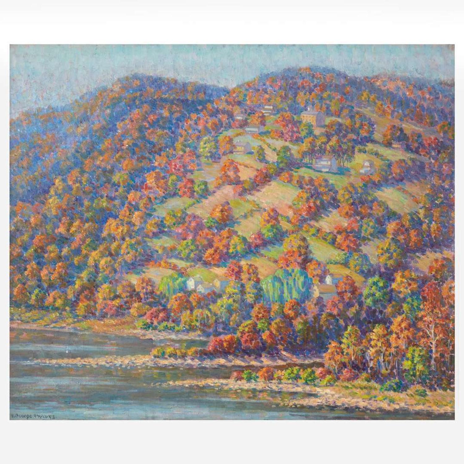 Samuel George Phillips (American, 1890–1965) The Valley in Fall