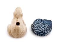 Two Korean Porcelain Water Droppers