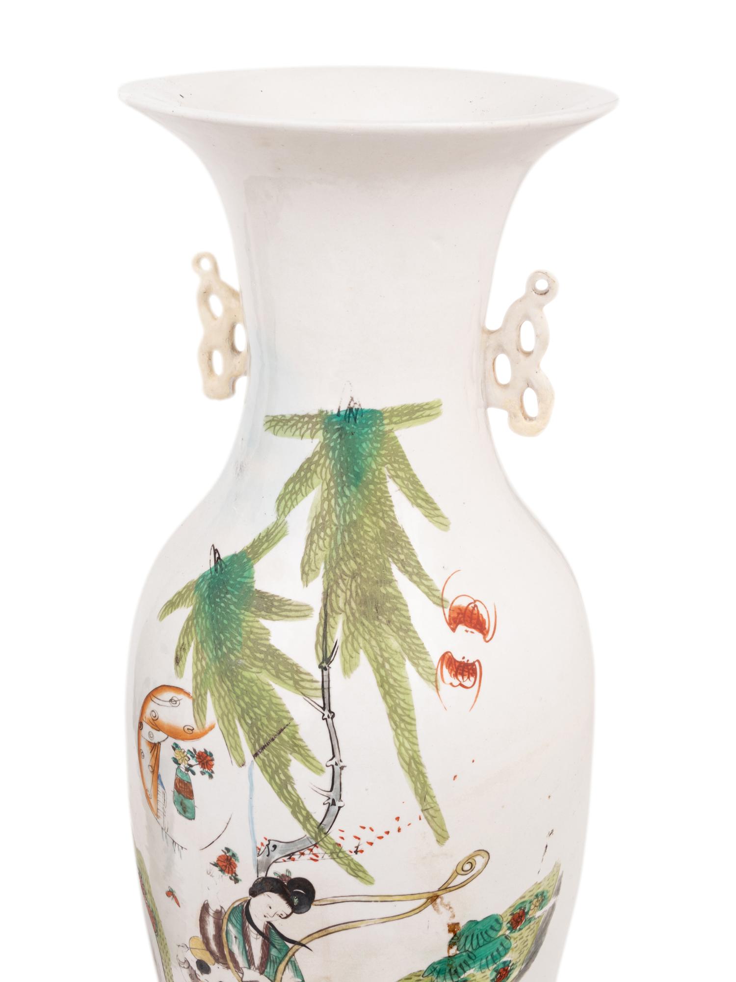 Two of Chinese Famille Rose Porcelain Vases