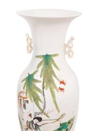 Two of Chinese Famille Rose Porcelain Vases