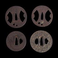 Group of nine Japanese tsuba Meiji period and earlier