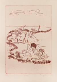 Benny Andrews, (American, 1930–2006), Phylis and the Church and Dreamers, 1976 (a pair of works)