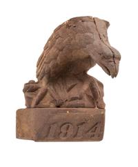 A Cast Iron Roof Ornament Height 11 inches.