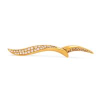ANGELA CUMMINGS, YELLOW GOLD AND DIAMOND BROOCH
