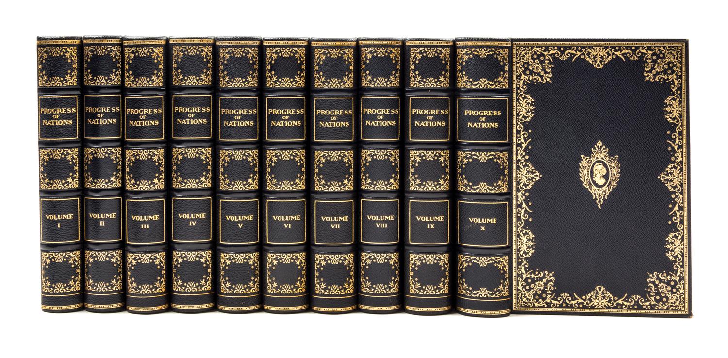 JERNEGEN, MARCUS WILSON. The Progress of Nations. Chicago, 1930. 10 vols. Limited.