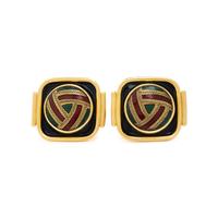 Elizabeth Gage, Enamel and Yellow Gold Cufflinks