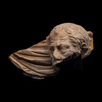 A Roman Marble Sarcophagus Fragment