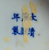 A Chinese Blue and White Porcelain Ice Crackle and Prunus Vase