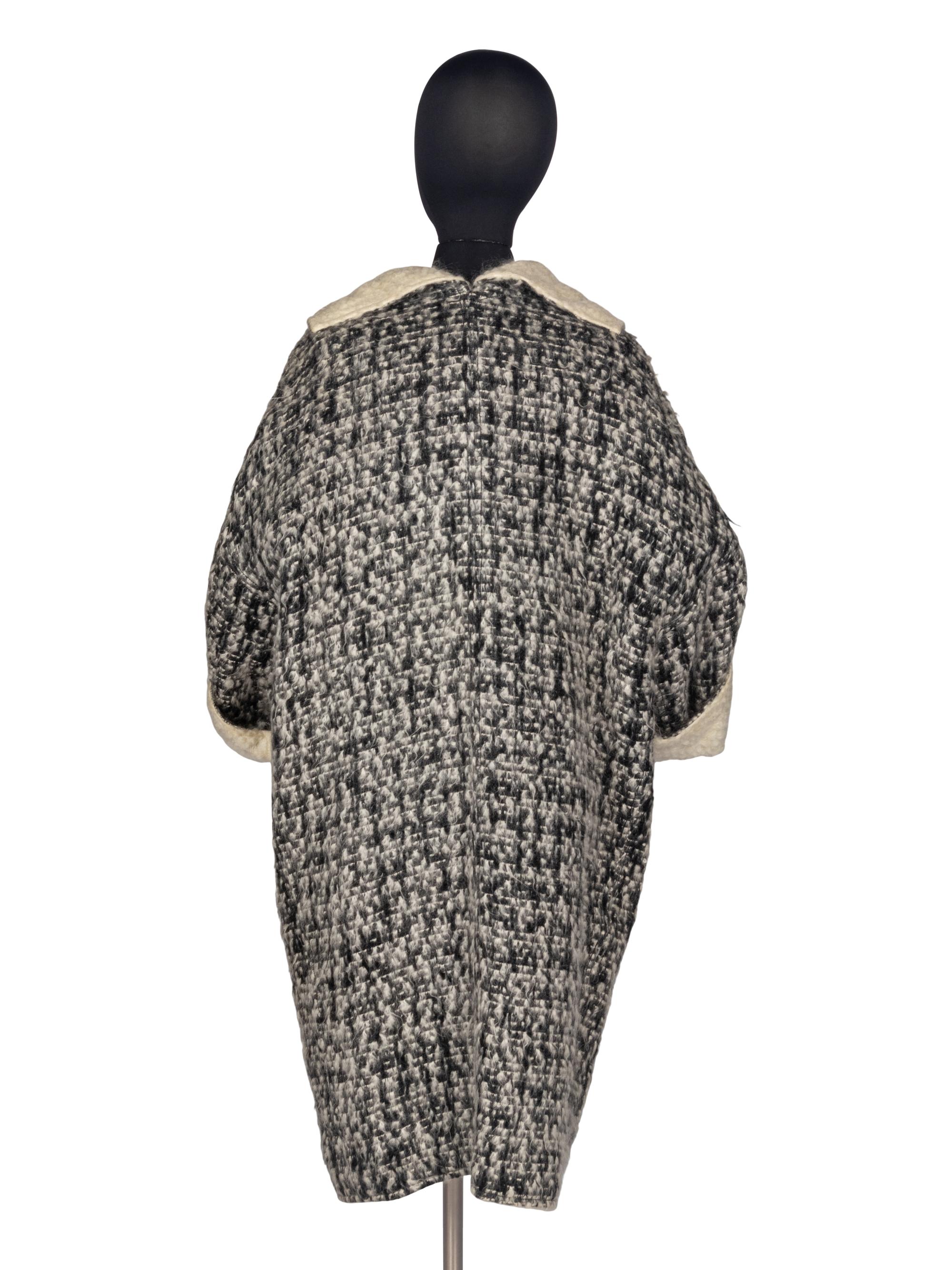 Christian Dior Tweed Coat & Scarf
