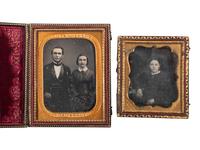 [EARLY PHOTOGRAPHY]. 3 daguerreotypes by Ohio photographers including BALL, BARNABY, and NORTH.