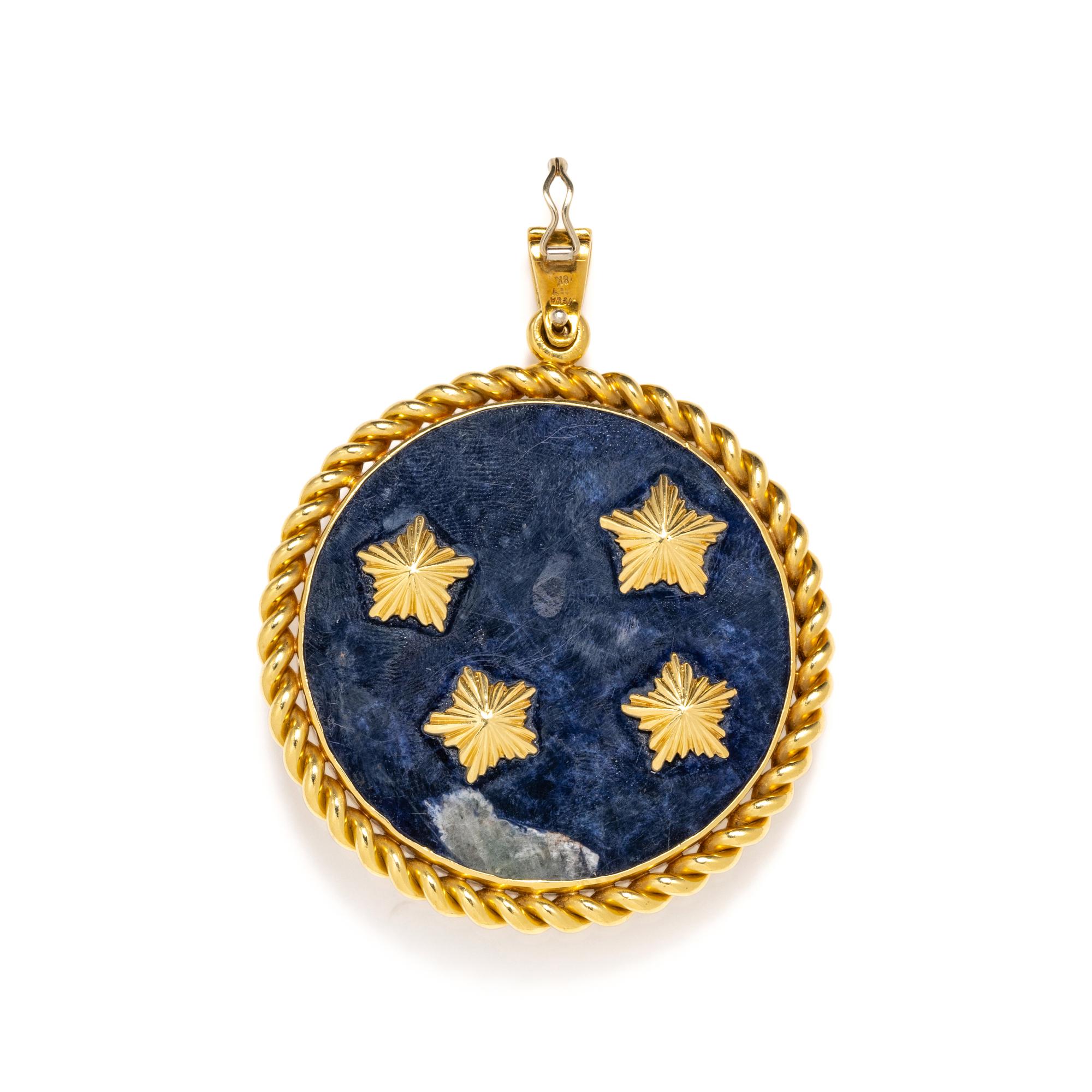 VAN CLEEF & ARPELS, AQUARIUS ZODIAC PENDANT