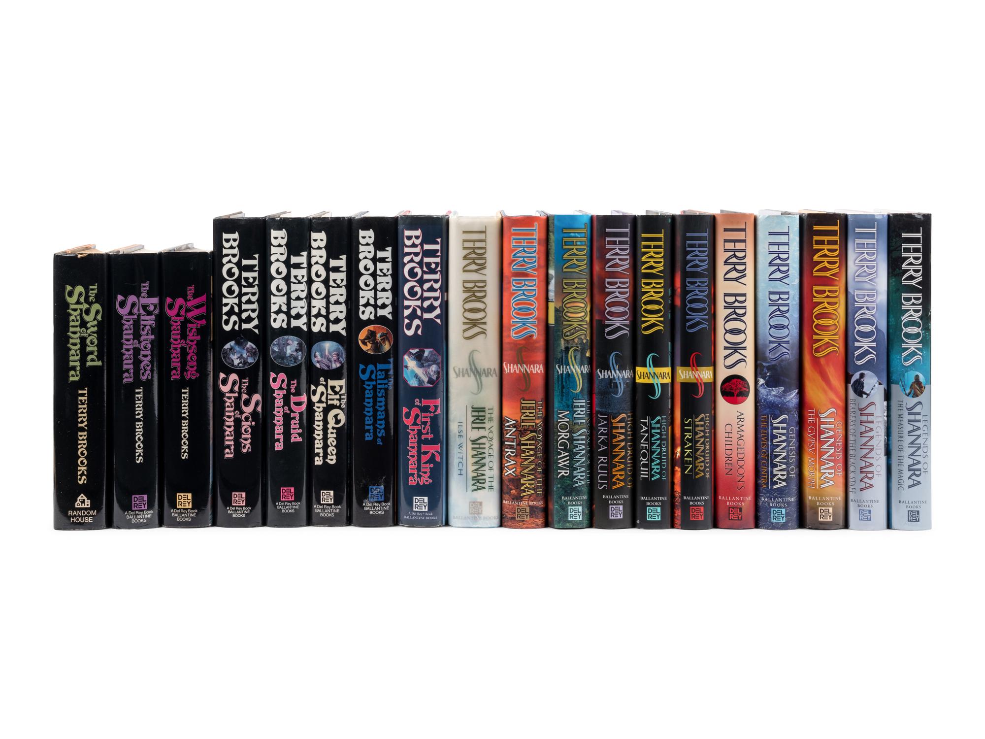 BROOKS, Terry (b. 1944). A group of 19 FIRST EDITIONS, MANY SIGNED, from the Shannara Series, comprising: