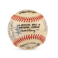 A 1985 Cincinnati Reds Team Signed Autograph Baseball