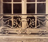 A pair of photographs ( Balcon, Louvre; Ancien Monastère des Bénédictins anglais, 269 rue Saint-Jacques )