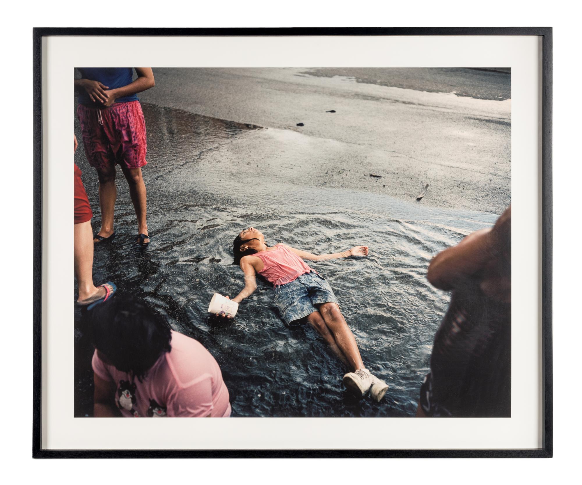 Paul D'Amato (born 1956) Girl in Rain, Chicago, 1991