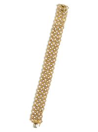 YELLOW GOLD AND DIAMOND BRACELET