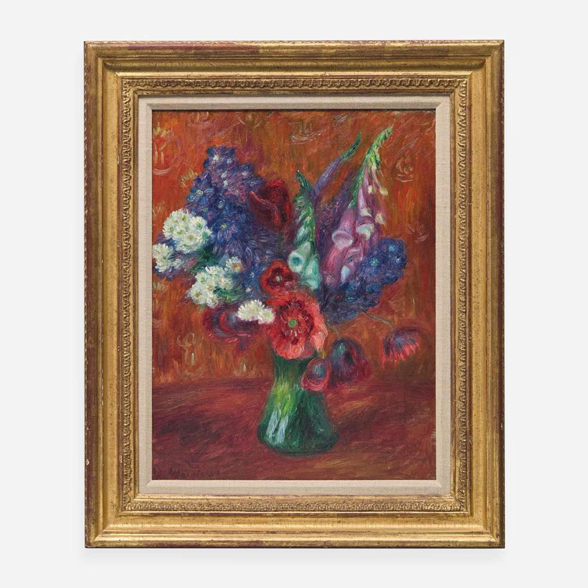 William Glackens (American, 1870-1938) Bouquet with Foxgloves
