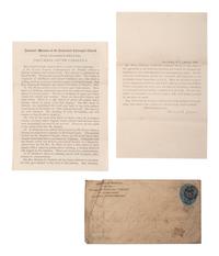 [SLAVERY] -- [RECONSTRUCTION]. Small archive of photographs and documents associated with Fannie "Cook" Sims (ca 1850-1943), a freed woman who worked as a domestic laborer in Chester County, South Carolina.